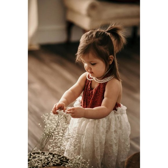Vintage Princess Style Girls toddler baby lace Flowy, Couture Dress Handmade New - Picture 3 of 3